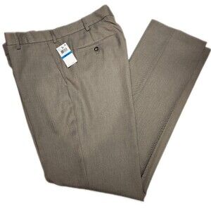 Van Heusen NWT Traveler Slim Fit taupe men's dress pants, 36x34